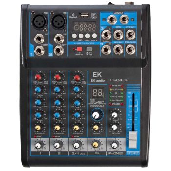 Ek audio mesa de mezclas con efectos kt04up