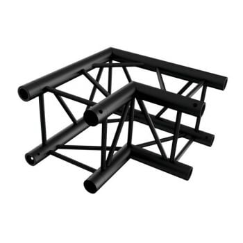 Showtec corner 90 esquina cuadrada negra fq30003b