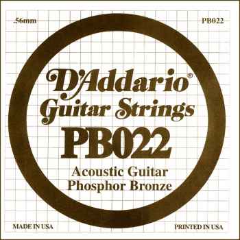 D´addario pb022 cuerda suelta para guitarra acústica