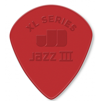 Dunlop jazz iii xln red nylon de 1,38 mm pack 6 un.