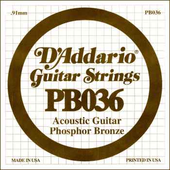 D´addario pb036 cuerda suelta para guitarra acústica