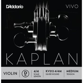 D´addario kv313 cuerda kaplan vivo medium re (d) para violín 4/4