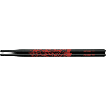 Tama 5a-f-br baquetas rhythmic fire red