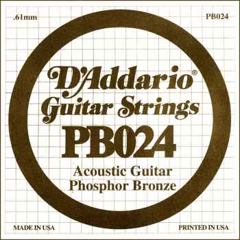 D´addario pb024 cuerda suelta para guitarra acústica