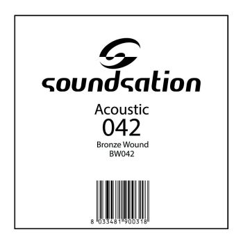 Soundsation cuerda para guitarra acústica bw042, serie saw - 0.42