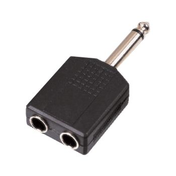 Soundsation sada039-1 adaptador de conector macho mono de 6,3 mm a 2 conectores h