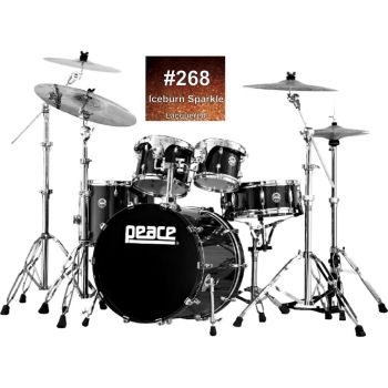 Peace dp-22dnac2-5#268 batería de 5 piezas con auténtico acabado lacado en