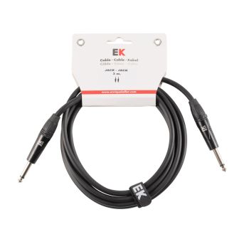 Ek audio cable para columnas jack-jack rectos 3 m