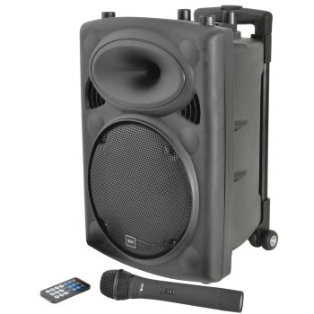 Qtx qr10pa equipo portátil con batería, reproductor multimedia, bluetooth