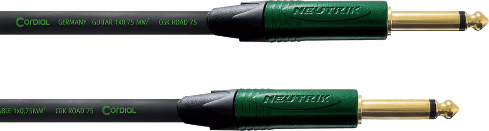 Cordial cable jack 9 m verde