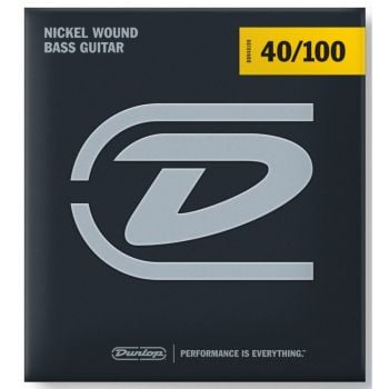 Dunlop DBN40100 Juego Cuerdas Bajo Nickel Light 40-100