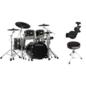 Roland vad516 batería + roland rsh-10 soporte + banqueta roland rdt-r-u