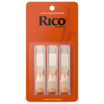 Daddario rico rja0315 cañas saxo alto dureza 1,5 paquete 3 unidades
