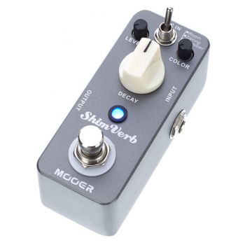 Mooer shim pedal reverb digital con 3 modos room, spring y shimmer