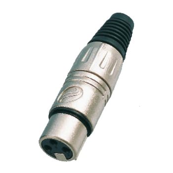 Soundsation conector metálico xlr de 3 pines hembra sxlr01f-b (caja de 25 unidade