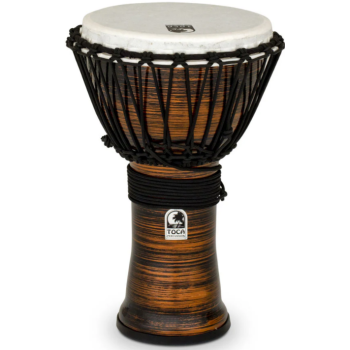 Toca percussion tf2dj-12sc djembe freestyle ii rope tuned spun copper