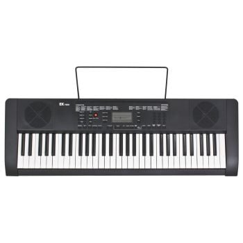 Ek audio teclado de 61 teclas negro t350