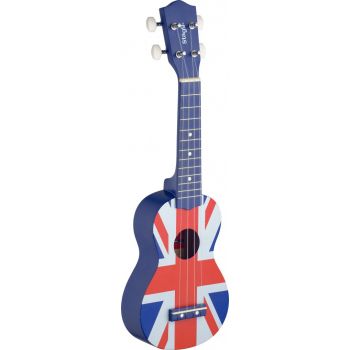 Stagg us uk-flag ukelele soprano con funda
