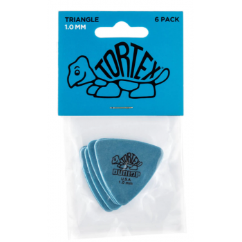 Dunlop tortex triangular de 1,00 mm pack 6 un.