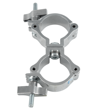 Showgear compact swivel coupler wll: 75 kg - aluminium - silver