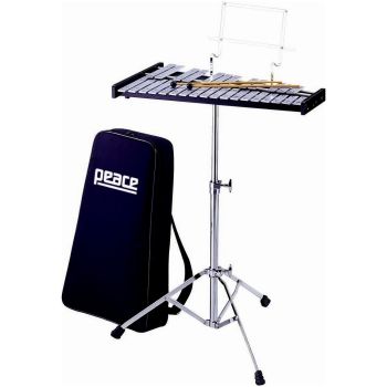 Peace bk-1000 kit profesional de campanas para glockenspiel con soporte y b