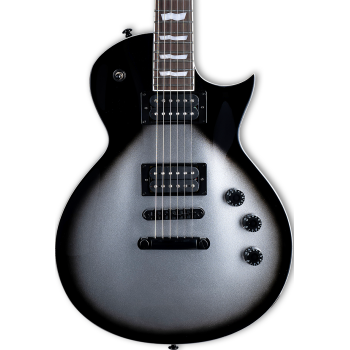 Ltd ec-256 silver sunburst teardrop guitarra eléctrica