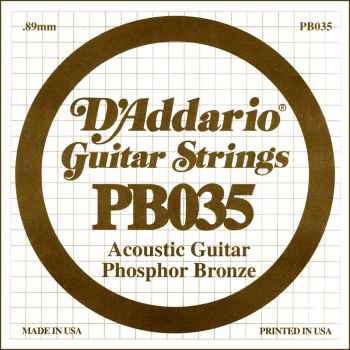 D´addario pb035 cuerda suelta para guitarra acústica