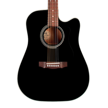 Guild d-140ce black guitarra acústica funda incluída