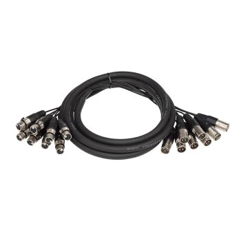 Soundsation cblmlt8-03 cable adaptador ensamblado de 3 metros con 8 conectores mu