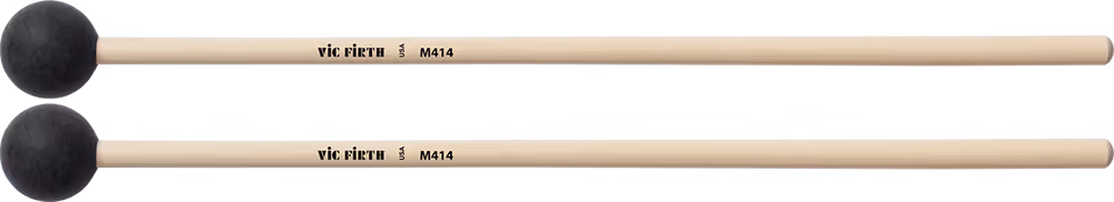 Vic firth mazas m414 vf teclado articulate series synthetic caucho - hard (1 1/