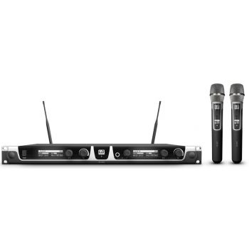 Ld systems u518 hhc 2 sistema inalámbrico con 2 micrófonos de mano de condensador