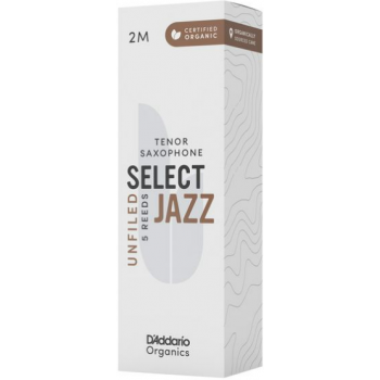 Daddario orrs05tsx2m organic select jazz cañas sin limar saxo tenor dureza 2 media 5 uds