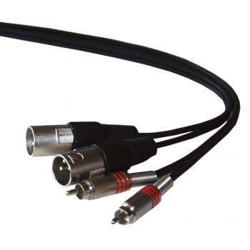 Ibiza sound cm3rx-2 cable de línea 3 metros