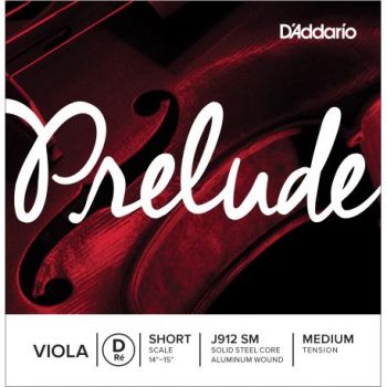D´addario j912 cuerda para viola prelude re (d), escala corta, tensión media