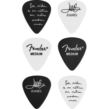 Fender juanes 351 celluloid picks pack 6 puas