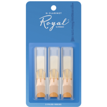 Daddario royal rcb0325 cañas clarinete bb dureza 2,5 pack 3 unidades