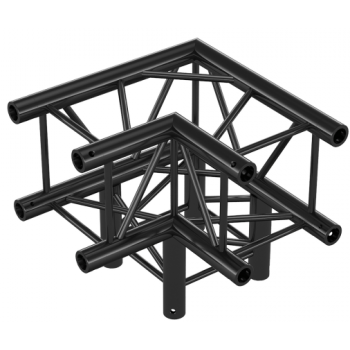 Showtec gq30012hdb corner 3-way 90 heavy duty black pro-30 square g truss