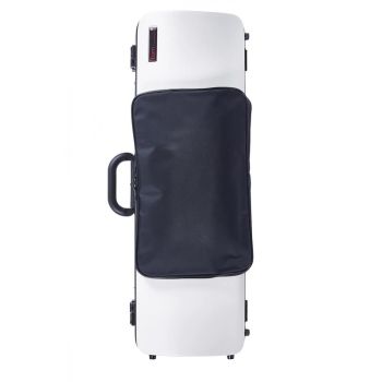 Bam estuche de violín rectangular hightech con bolsa 2011xl 4/4 white bl