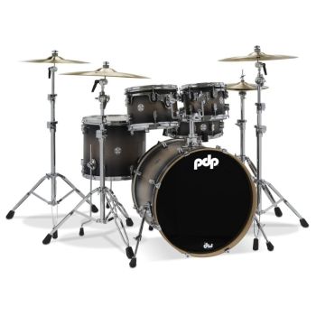 Drum workshop pdcm20fnscb set de cascos concept maple satin charcoal burst