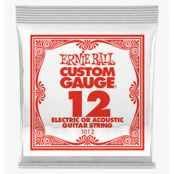 Ernie Ball 1012 Slinky Plana Cuerda Para Guitarra Electrica 0.12