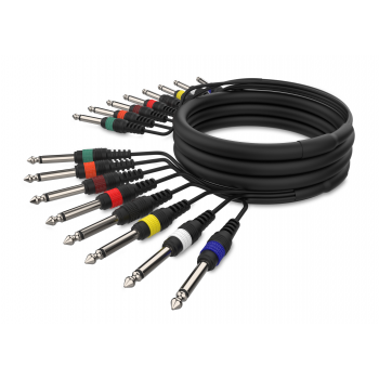 Audibax MC J8 5 Cable Multicore 8 Jacks Mono a 8 Jacks Mono 5 Metros
