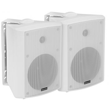Omnitronic alp-6a pareja altavoces activos blancos 6,5 pulgadas