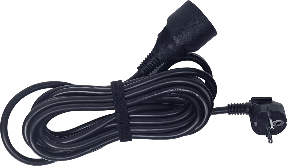 Algam lighting enchufe alargador estándar pvc h05vv-f - 3g1,5mm² - 5m negro
