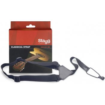 Stagg sncl001-bk correa guitarra clasica