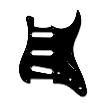 Soundsation golpeador sp-1b para guitarra stratocaster, negro, una sola capa.