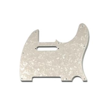 Soundsation golpeador tp-plw para guitarra telecaster, 3 capas, blanco perlado.