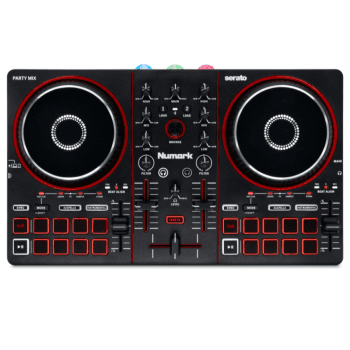 Numark party mix iii controlador dj con interface de audio y show de iluminación led
