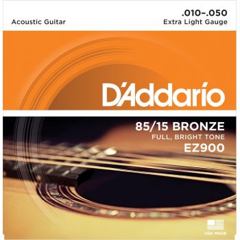 D addario ez900 juego cuerdas guitarra acústica 10-50