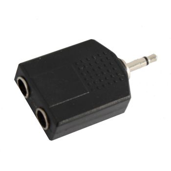 Soundsation adaptador sada052 de conector macho mono de 3,5 mm a 2 conectores hem