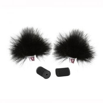 Rycote pair black ristretto lavalier windjammer antiviento para micrófono